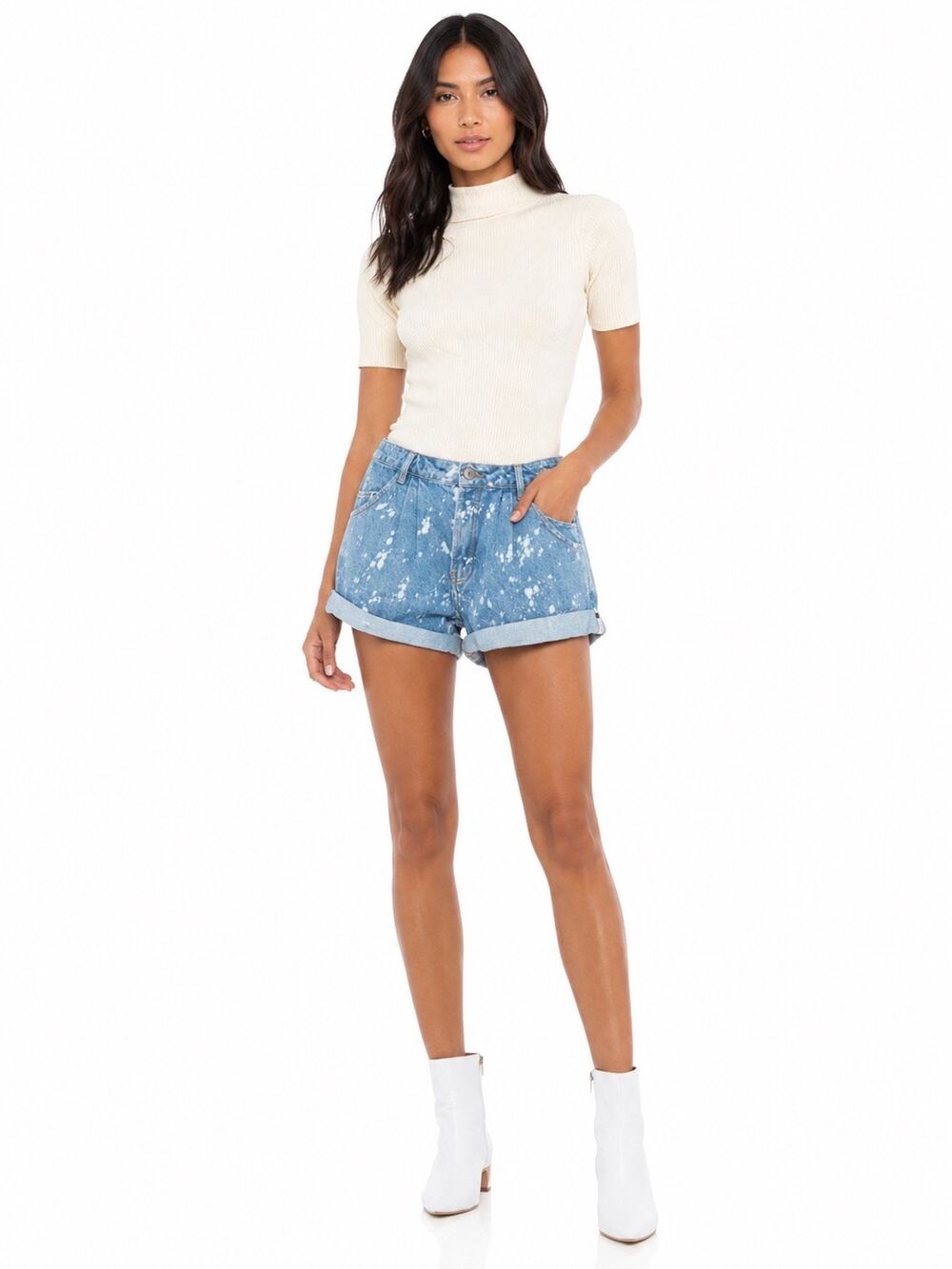 One Teaspoon Royal Salt Smith Denim Shorts